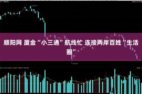 顺阳网 厦金“小三通”航线忙 连接两岸百姓“生活圈”